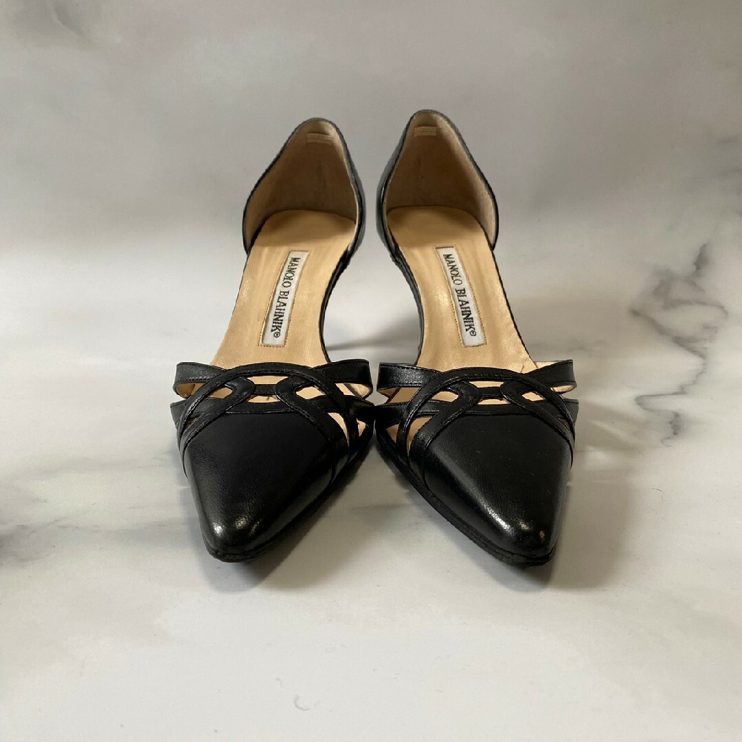MANOLO BLAHNIK - MANOLO BLAHNIK マノロブラニク ピンヒール パンプス