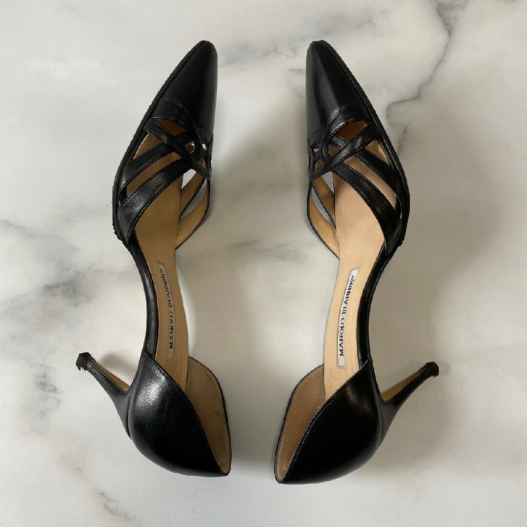 MANOLO BLAHNIK - MANOLO BLAHNIK マノロブラニク ピンヒール パンプス