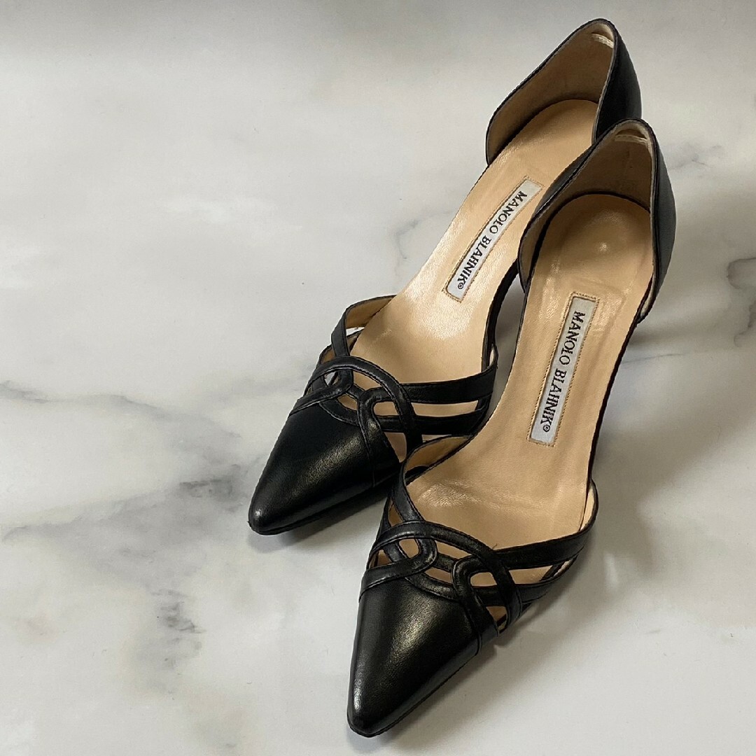 MANOLO BLAHNIK - MANOLO BLAHNIK マノロブラニク ピンヒール パンプス