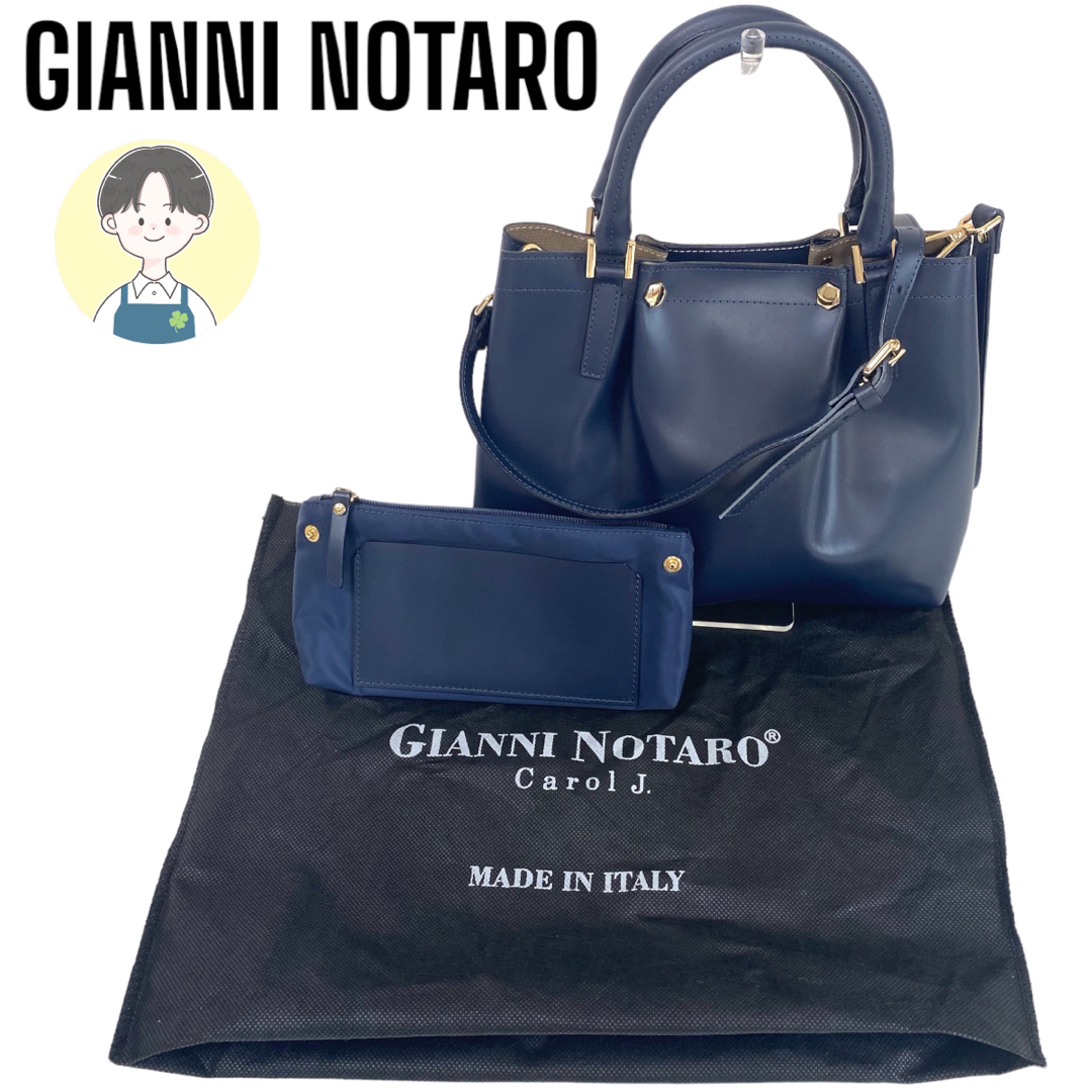 美品 GIANNI NOTARO ジャンニノターロ ハンドバッグ 2way