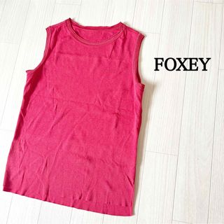 フォクシー(FOXEY)のフォクシー　 42969 KNIT TOP "SUMMER DELIGHT"(カットソー(半袖/袖なし))