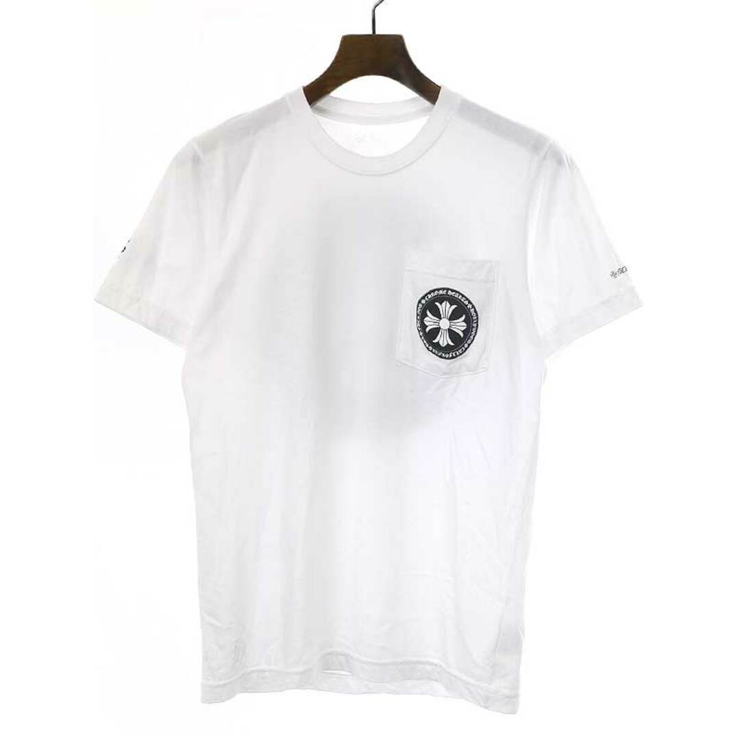 CHROME HEARTS クロムハーツ CHプラスバックプリントポケットTシャツ ホワイト S