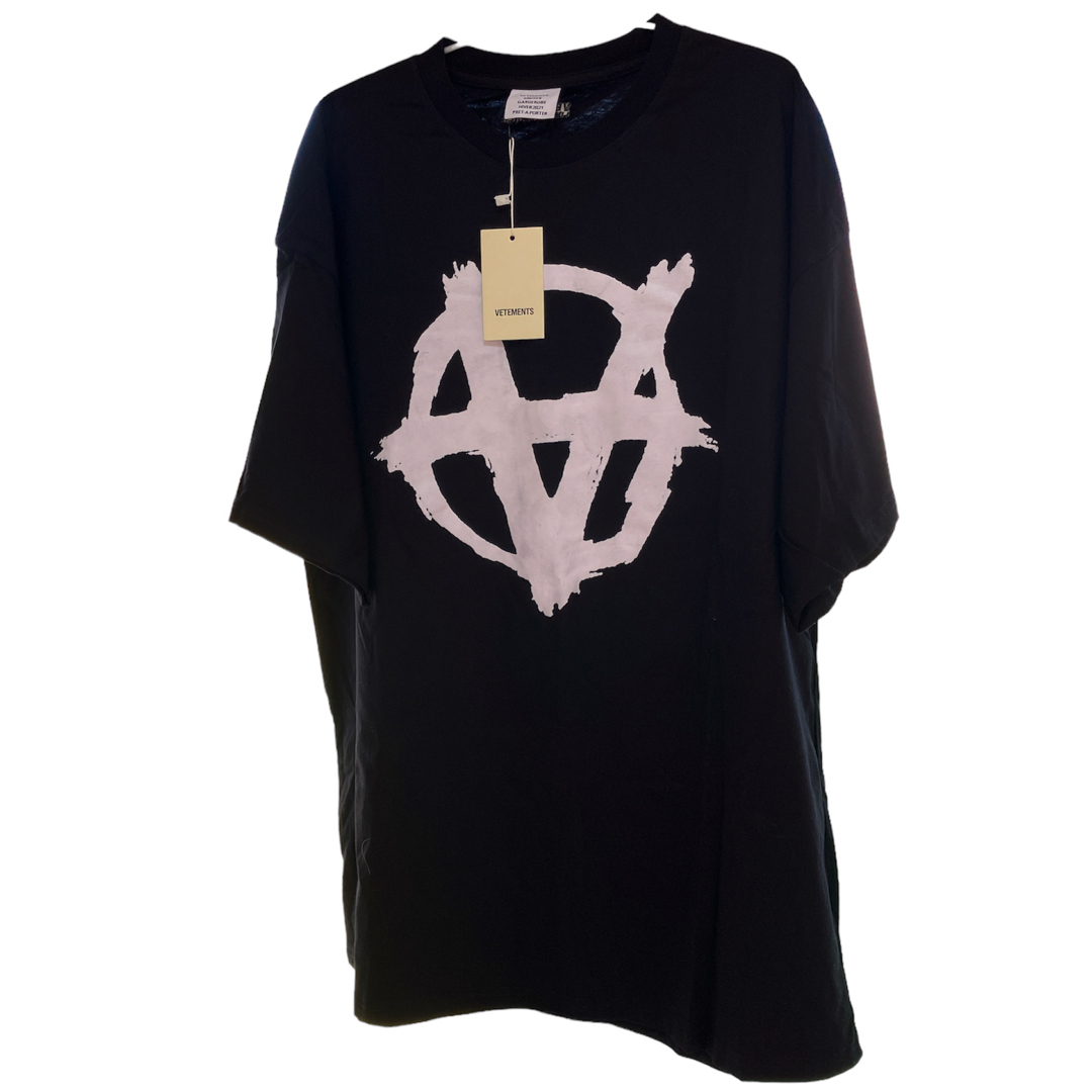 VETEMENTS DOUBLE ANARCHY LOGO T-SHIRT