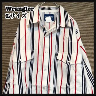 ラングラー(Wrangler)の【ラングラー】長袖シャツ　ワークシャツ　スナップボタン　白　ウエスタンシャツ72(シャツ)