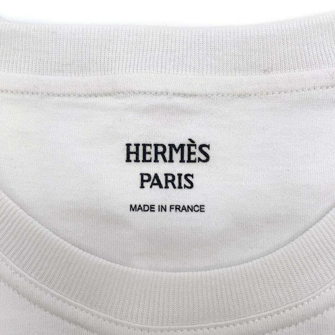 Hermes(エルメス)のエルメス ワンピース マイクロドレス ド・レ・ブックル プリント コットン レディースサイズ42 HERMES トップス 白 レディースのワンピース(その他)の商品写真