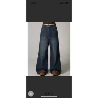 アクネストゥディオズ(Acne Studios)のサイドベルト ワイドフレアデニムパンツ 【M.P Studios】(デニム/ジーンズ)