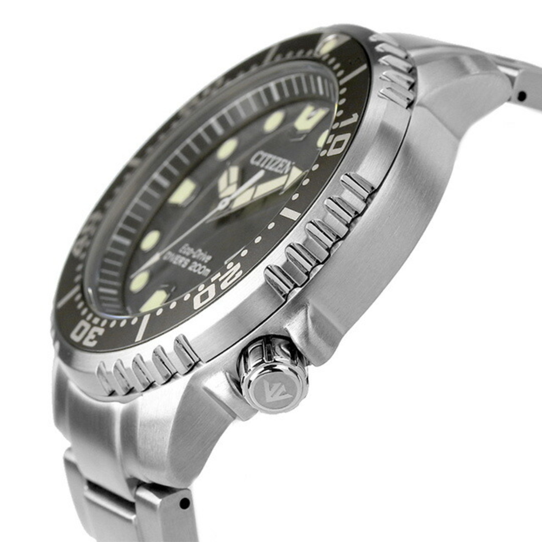 シチズン CITIZEN PROMASTER 腕時計 メンズ BN0167-50H プロマスター MARINEシリーズ エコ・ドライブ ダイバー200m エコ・ドライブ パールグレーxシルバー アナログ表示
