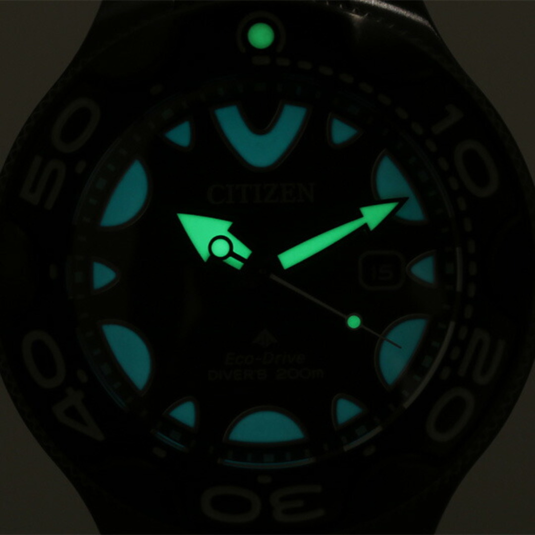 シチズン CITIZEN PROMASTER 腕時計 メンズ BN0235-01E プロマスター MARINEシリーズ エコ・ドライブ ダイバー200m オルカ エコ・ドライブ ブラックxブラック アナログ表示