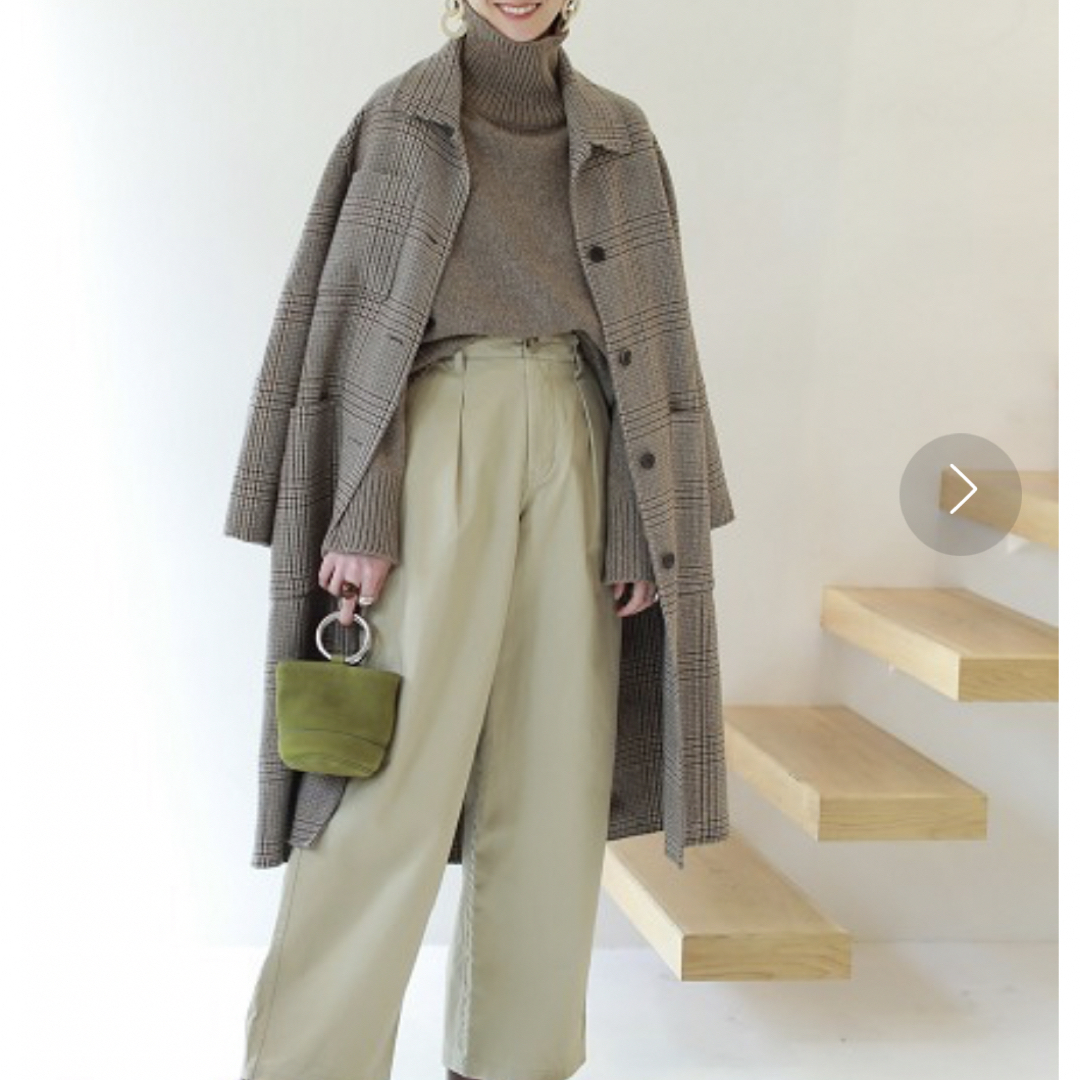 Todayful チェックサウテンカラーコート トゥデイフル - ロングコート