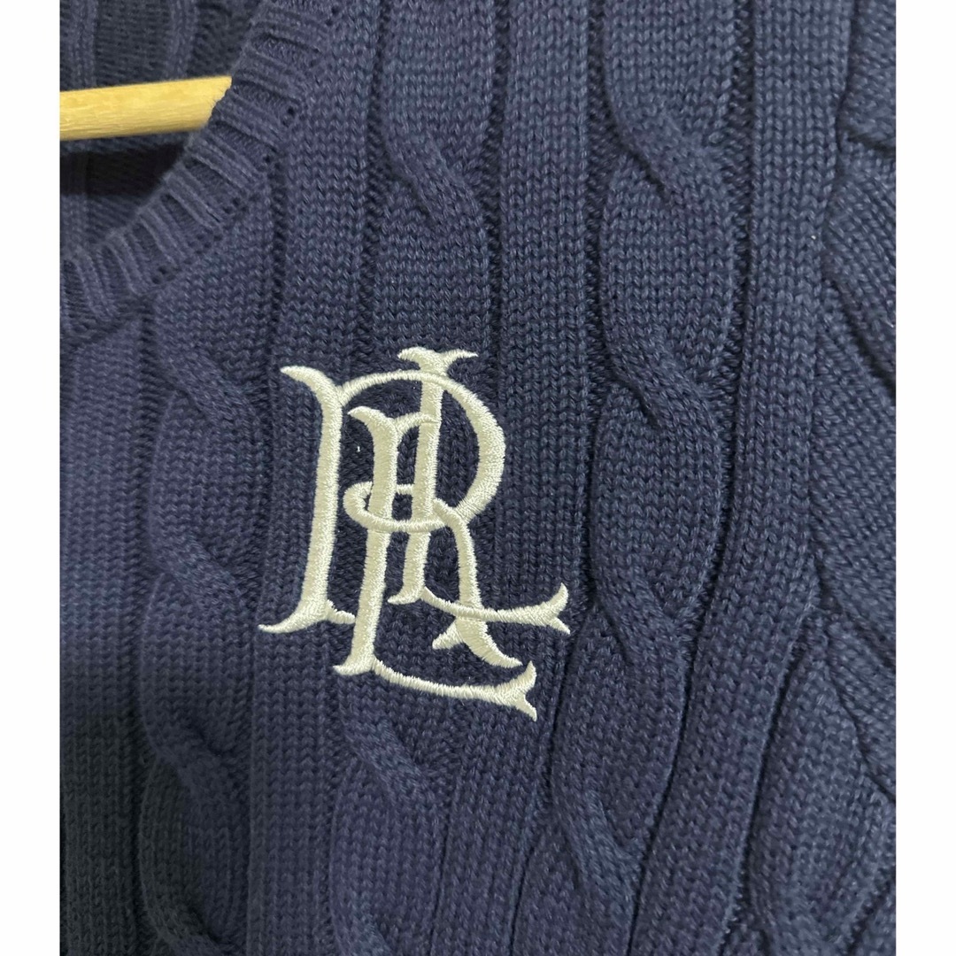 POLO RALPH LAUREN(ポロラルフローレン)のローレンラルフローレン　コットンケーブルニット　ネイビー レディースのトップス(ニット/セーター)の商品写真