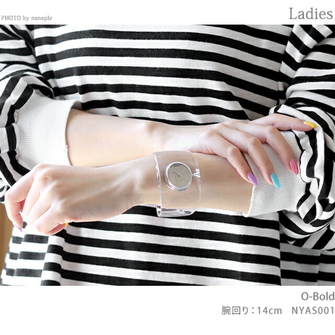 【新品】 ISSEY MIYAKE 腕時計 レディース NYAS001 ミヤケ クオーツ シルバーxクリア アナログ表示 レディースのファッション小物(腕時計)の商品写真