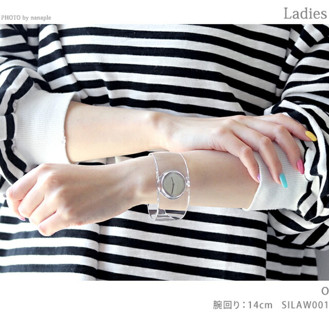【新品】 ISSEY MIYAKE 腕時計 レディース NYAS001 ミヤケ クオーツ シルバーxクリア アナログ表示 レディースのファッション小物(腕時計)の商品写真