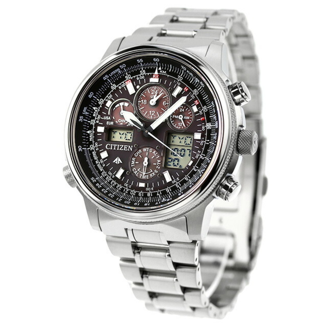 シチズン CITIZEN PROMASTER 腕時計 メンズ PMV65-2271 プロマスター エコ・ドライブ電波 液晶/ブラックxシルバー アナログ表示