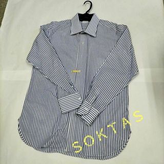 SOKTAS ストライプシャツ　ソクタス　青(シャツ)