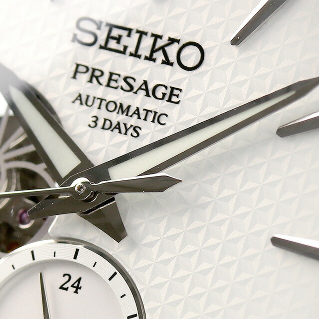 セイコー SEIKO PRESAGE 腕時計 メンズ SARJ001 プレザージュ プレステージライン 自動巻き 白練xシルバー アナログ表示