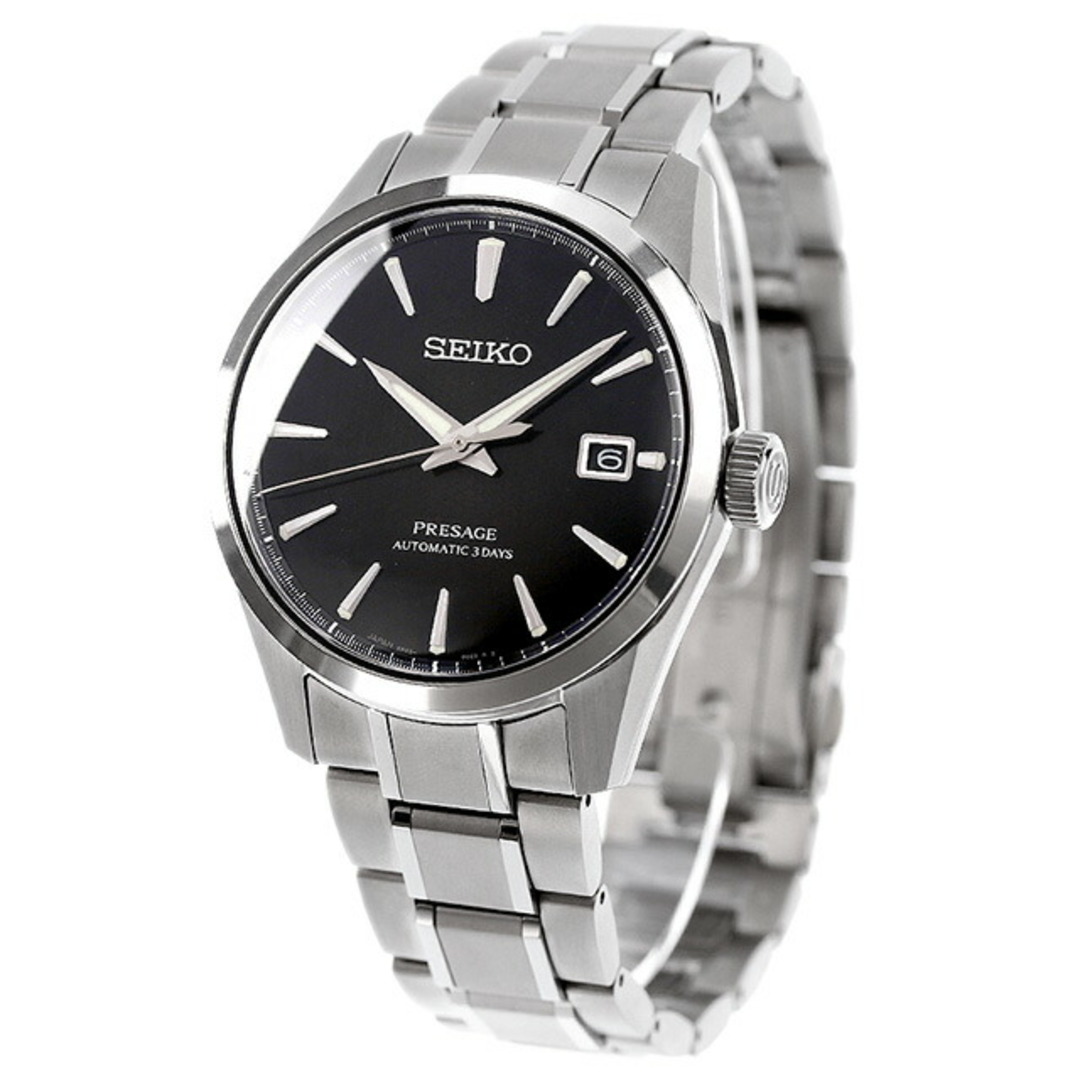 セイコー SEIKO PRESAGE 腕時計 メンズ SARX117 プレザージュ プレステージライン 自動巻き 墨色xシルバー アナログ表示