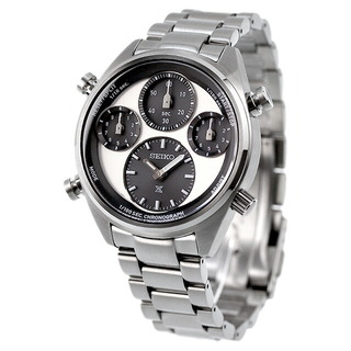 セイコー(SEIKO)の【新品】セイコー SEIKO PROSPEX 腕時計 メンズ SBER001 プロスペックス スピードタイマー ソーラー ホワイト/ブラックxシルバー アナログ表示(腕時計(アナログ))