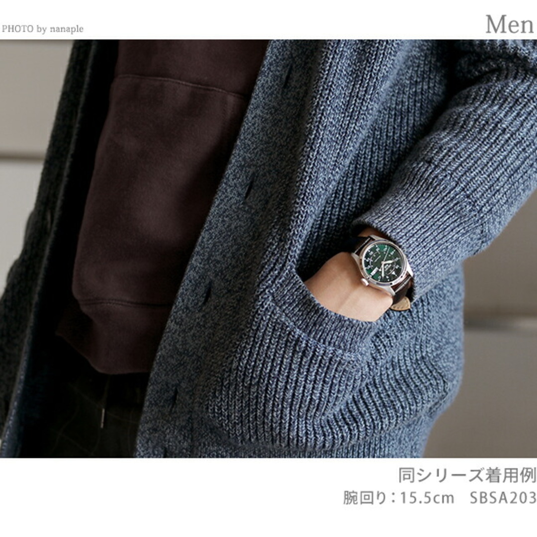 SEIKO(セイコー)の【新品】セイコー Seiko 5 Sports 腕時計 メンズ SBSA203 セイコー5 スポーツ スーツ スタイル 自動巻き グリーンxダークブラウン アナログ表示 メンズの時計(腕時計(アナログ))の商品写真