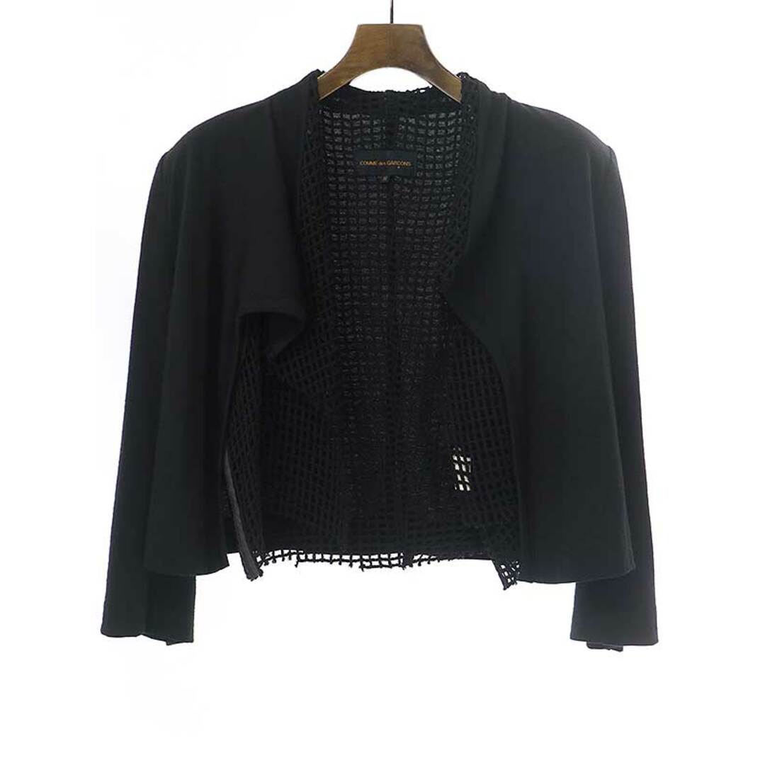 COMME des GARCONS コムデギャルソン 1991AW Chic Punk メッシュレイヤード ショートジャケット ブラック M