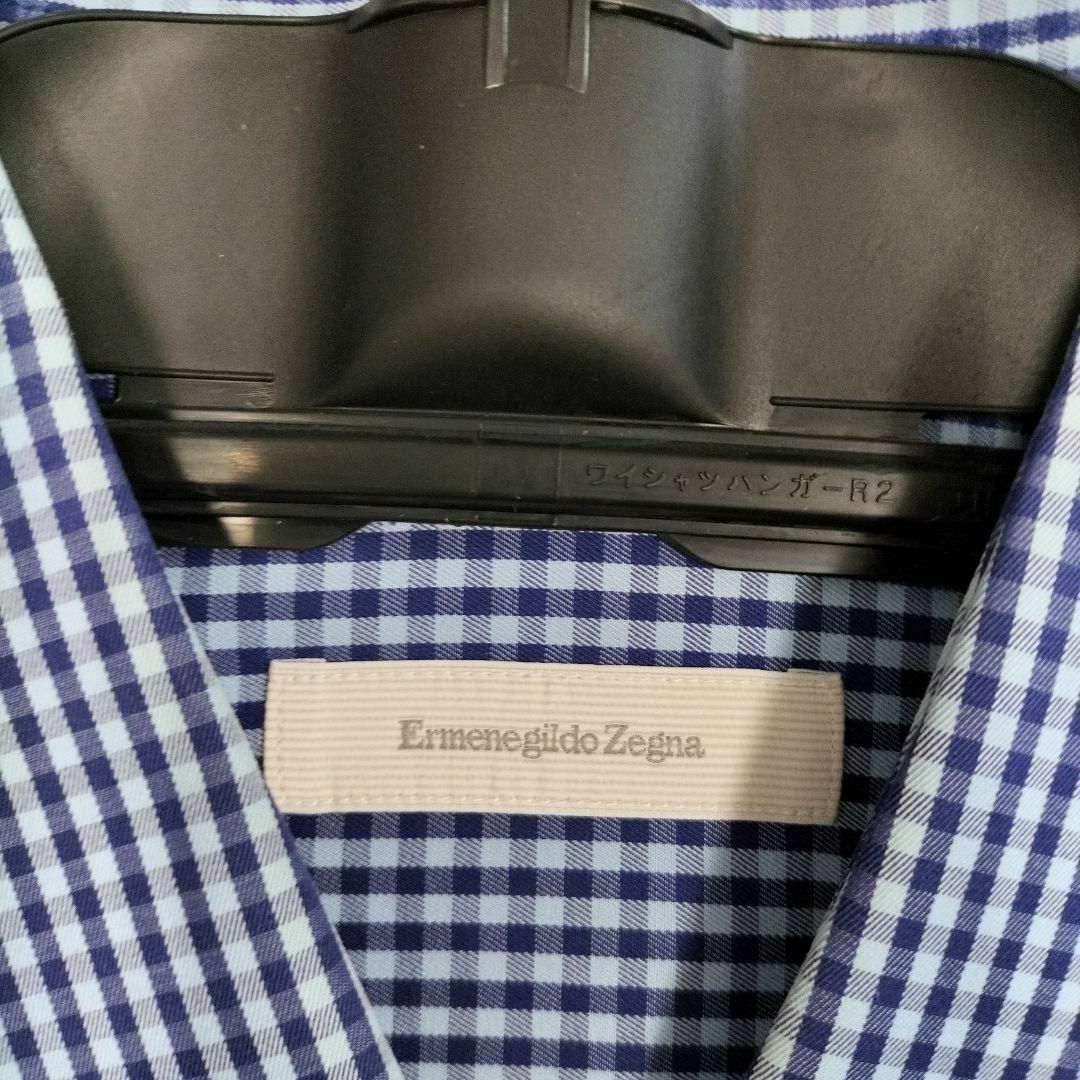 Ermenegildo Zegna(エルメネジルドゼニア)のErmenegildo Zegna チェックのシャツ（青） メンズのトップス(シャツ)の商品写真