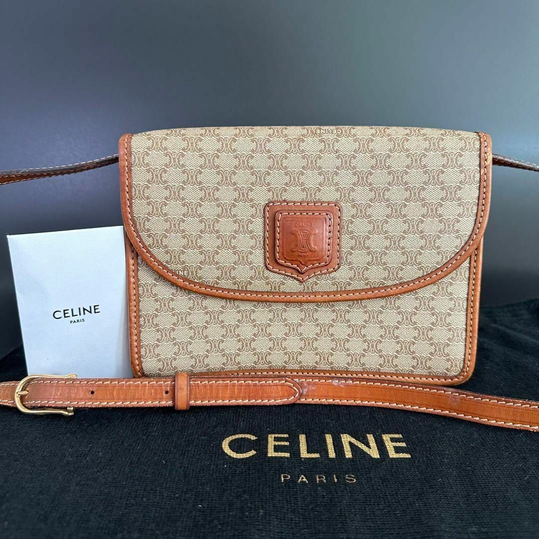 希少 CELINE ハンドバッグ　セリーヌ 筒型　ドラム型  肩掛け