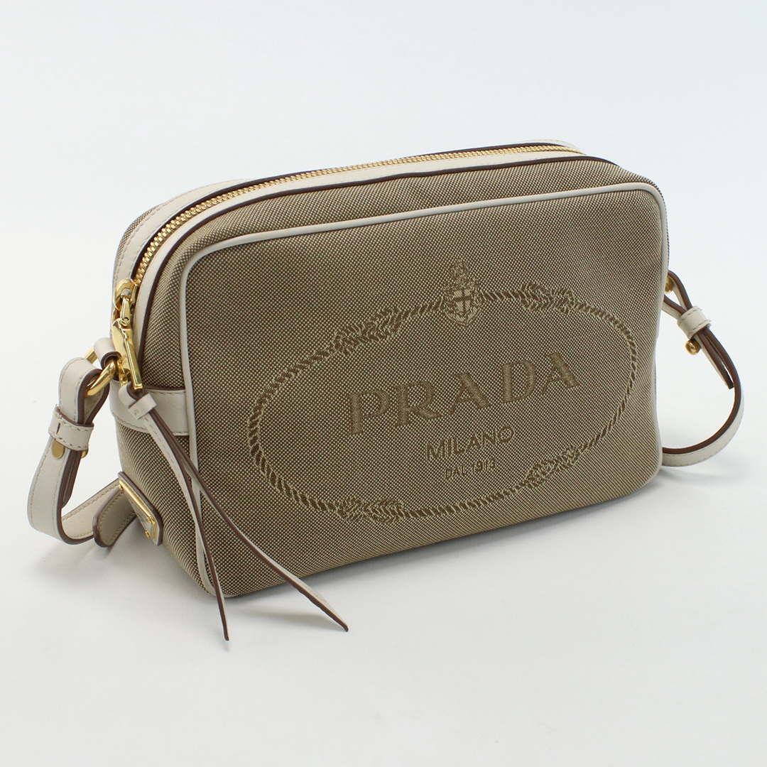 PRADA プラダ ロゴジャガード ショルダー 1BH089 UCW F0YSE 斜め掛け ショルダーバッグ キャンバス【中古】 レディース |  フリマアプリ ラクマ