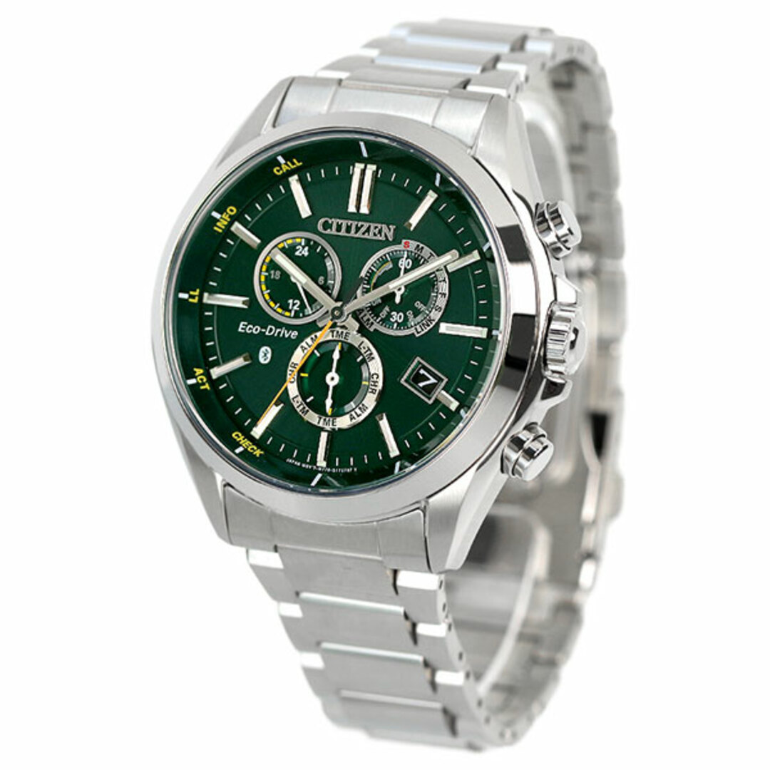 シチズン CITIZEN wena 腕時計 メンズ BZ1050-56W wena エコ・ドライブ W770 エコ・ドライブ（W770/日本製） グリーンxシルバー アナログ表示