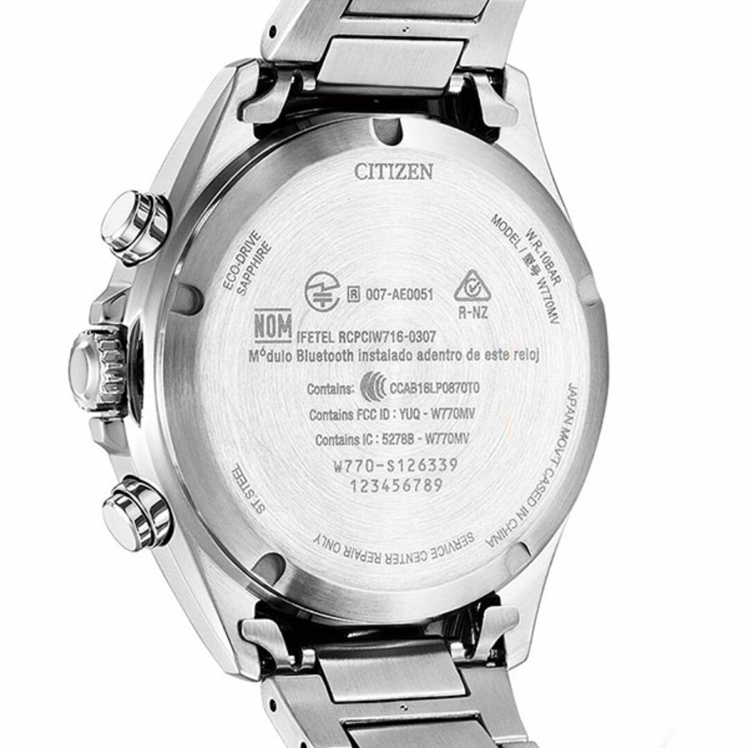 シチズン CITIZEN wena 腕時計 メンズ BZ1050-56W wena エコ・ドライブ W770 エコ・ドライブ（W770/日本製） グリーンxシルバー アナログ表示