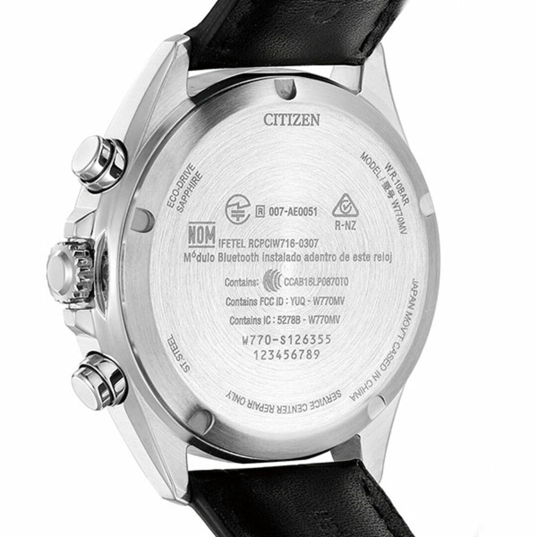 シチズン CITIZEN wena 腕時計 メンズ BZ1054-04E wena エコ・ドライブ W770 エコ・ドライブ（W770/日本製） ブラックxブラック アナログ表示