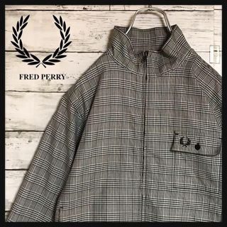 フレッドペリー(FRED PERRY)の【美品】フレッドペリー　刺繍ロゴ入りチェックジャケット　H482(その他)