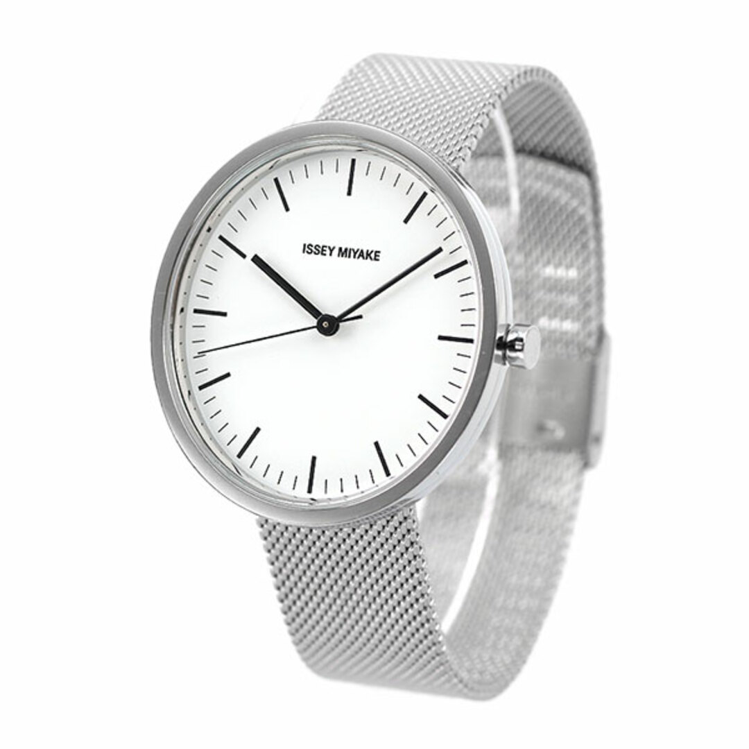 ISSEY MIYAKE 腕時計 メンズ NYAP001 ミヤケ クオーツ（VJ21） ホワイトxシルバー アナログ表示