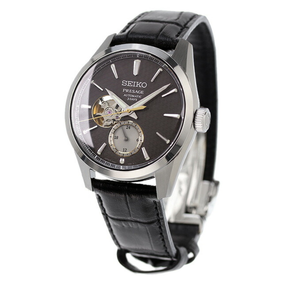 SEIKO(セイコー)の【新品】セイコー SEIKO PRESAGE 腕時計 メンズ SARJ005 プレザージュ 自動巻き チャコールグレーxブラック アナログ表示 メンズの時計(腕時計(アナログ))の商品写真