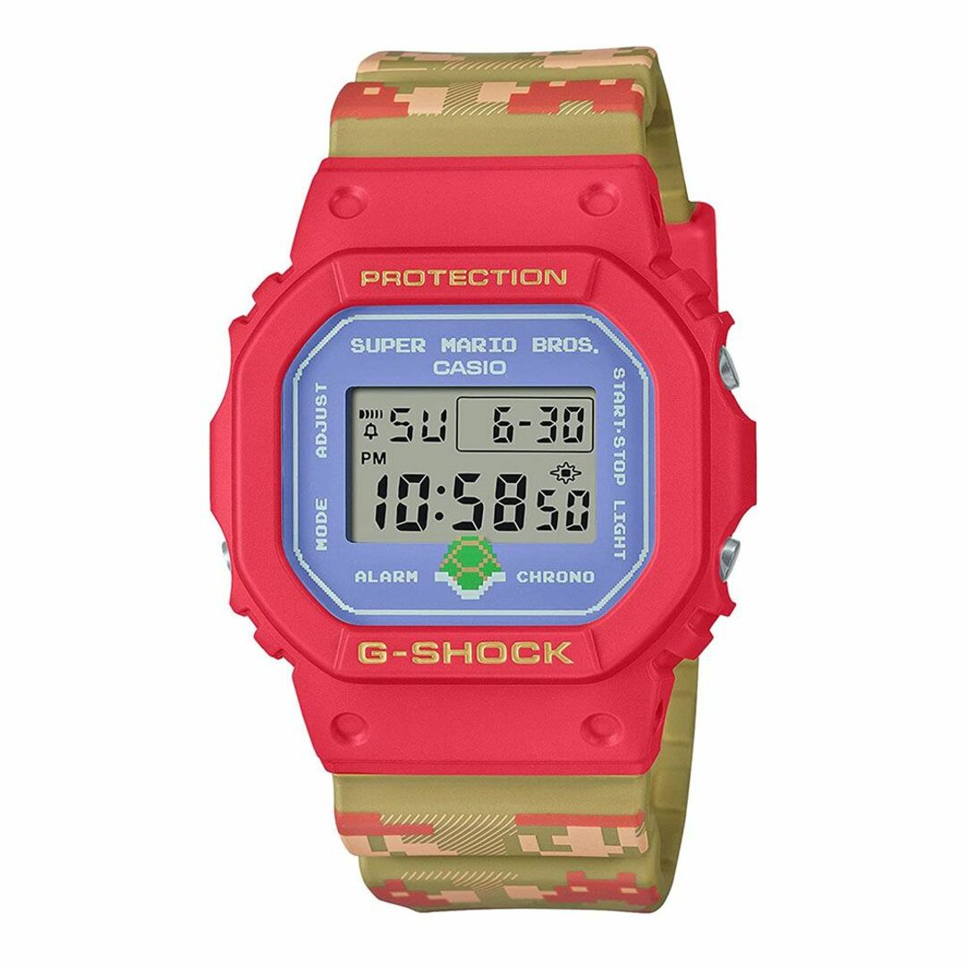 マリオ G-SHOCK コラボウォッチ スーパーマリオブラザーズ ジーショック カシオ メンズ デジタル 腕時計 マルチカラー スクエアモデル アウトドア キャンプ レジャー ストリート スポーツ 誕生日 プレゼント ギフト 贈り物 記念品 レトロ ゲーム ファミコン 30代 40代 50代