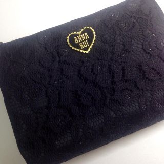 アナスイ(ANNA SUI)のSALE‼︎【新品同様】ANNA SUI ポーチ レース ［黒］(ポーチ)