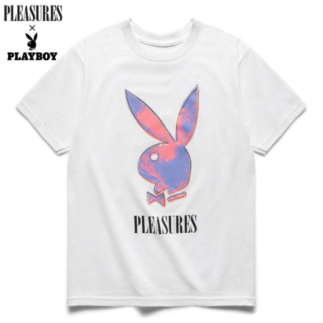 PLEASURES(プレジャー)の新品 正規 Ｌ プレジャーズ PLEASURES プレイボーイ コラボTシャツ メンズのトップス(Tシャツ/カットソー(半袖/袖なし))の商品写真