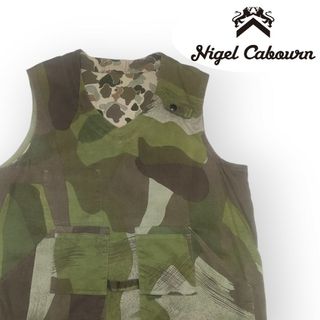 NIGEL CABOURN　NOTCH WORK VESTカモフラワークベスト