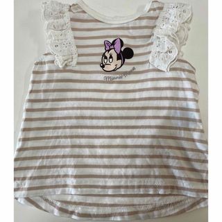 プティマイン(petit main)のPetit mainのノースリーブ(ミニーちゃん)(Ｔシャツ)