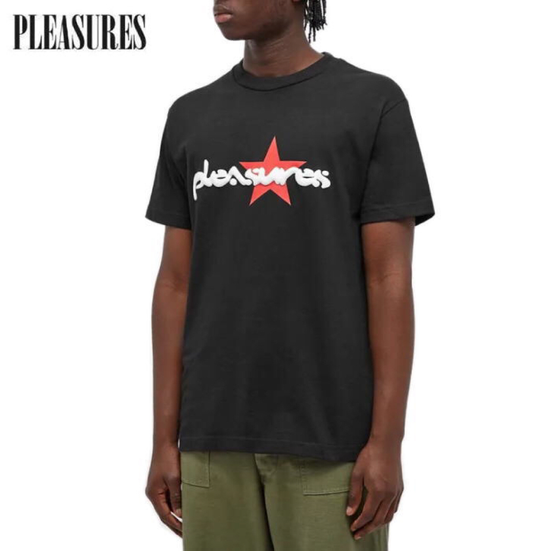 PLEASURES(プレジャー)のSALE新品 Ｍ プレジャーズ PLEASURES VIBRATION Tシャツ メンズのトップス(Tシャツ/カットソー(半袖/袖なし))の商品写真
