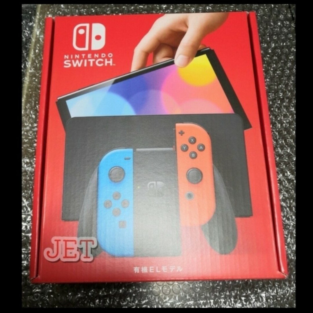 Nintendo Switch(ニンテンドースイッチ)の印なし【新品】Nintendo Switch 本体 有機EL ネオン スイッチ エンタメ/ホビーのゲームソフト/ゲーム機本体(家庭用ゲーム機本体)の商品写真