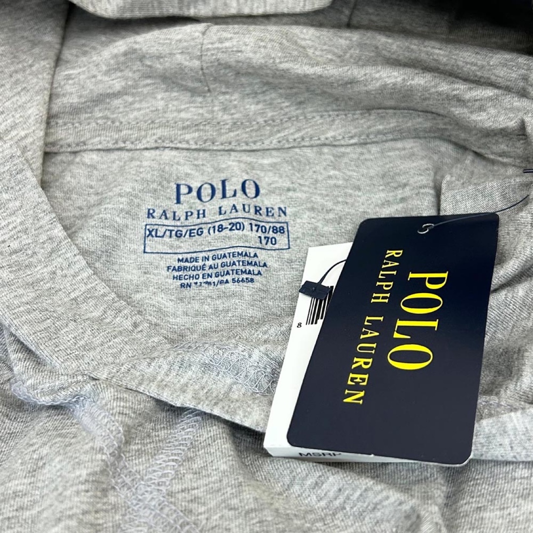 POLO RALPH LAUREN(ポロラルフローレン)の新品 ポロ ラルフローレン ベア パーカー グレー ボーイズXLサイズ メンズのトップス(パーカー)の商品写真