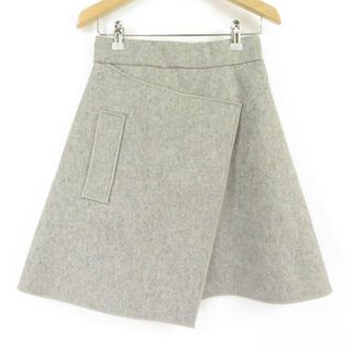 カルヴェン(CARVEN)の美品 CARVEN カルヴェン 1006J50 スカート グレー 34 ウール他 レディース AY4201A75 (ミニスカート)