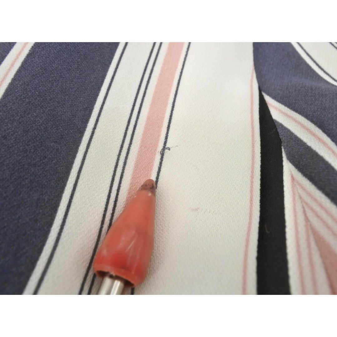 JUSGLITTY(ジャスグリッティー)のJUSGLITTY ジャスグリッティー ストライプ フレア スカート size1/紺ｘピンクｘ白 ■■ レディース レディースのスカート(ロングスカート)の商品写真