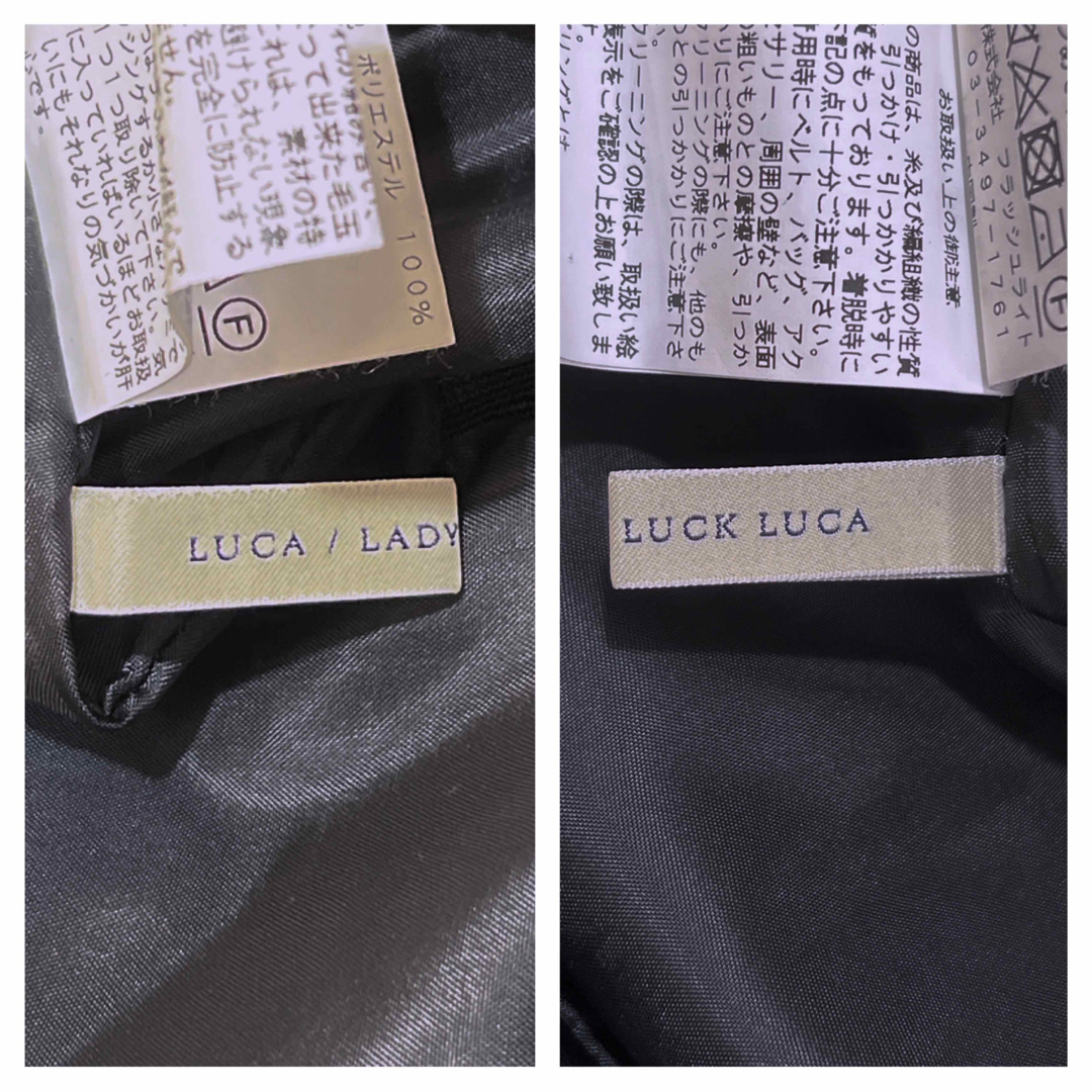 LUCA/LADY LUCK LUCA(ルカレディラックルカ)のLUCA／LADY LUCK LUCA チェック プリーツ ウール 千鳥格子 レディースのスカート(ひざ丈スカート)の商品写真