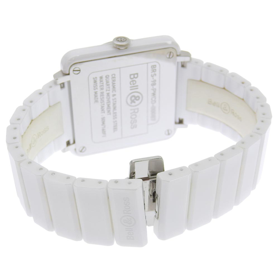 Bell & Ross(ベルアンドロス)の【本物保証】 箱・保付 超美品 ベル＆ロス BELL&ROSS アヴィエイション メンズ クォーツ 腕時計 ベゼルダイヤ 8Pダイヤ スモセコ BRS 98 メンズの時計(腕時計(アナログ))の商品写真