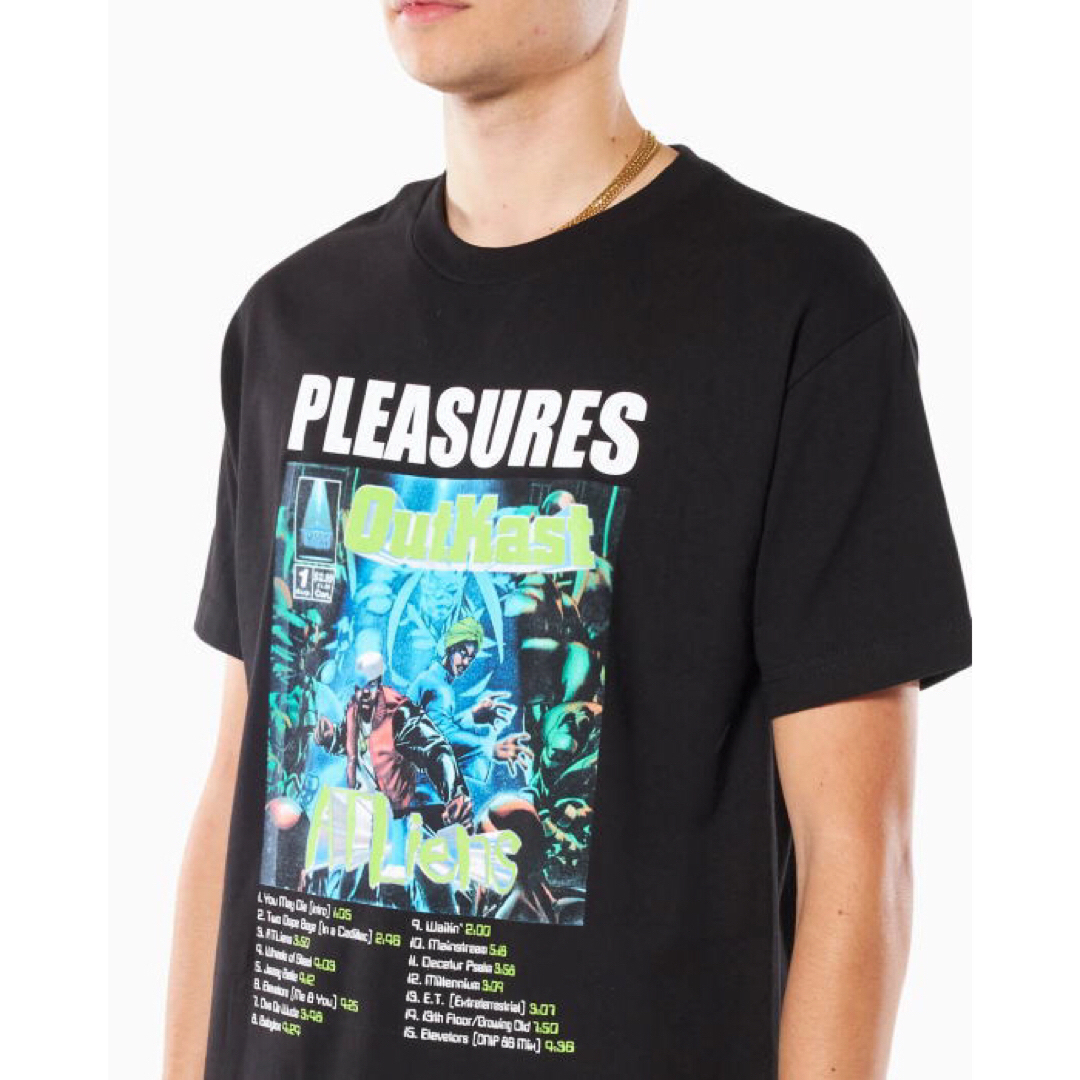 PLEASURES(プレジャー)のSALE★新品 正規 Ｌ プレジャーズ PLEASURES アウトキャストコラボ メンズのトップス(Tシャツ/カットソー(半袖/袖なし))の商品写真