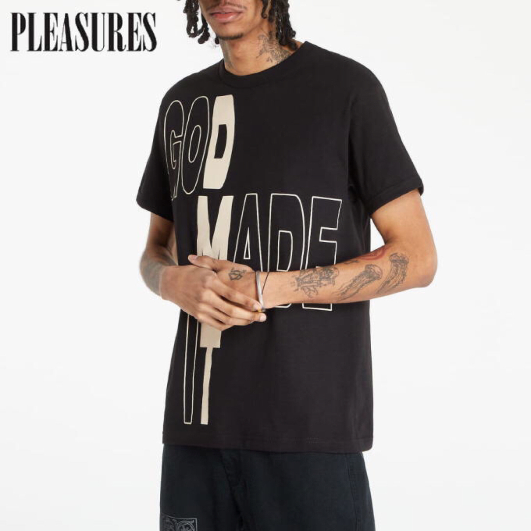 PLEASURES(プレジャー)のSALE 新品正規 Ｌ プレジャーズ PLEASURES GOD MADE IT メンズのトップス(Tシャツ/カットソー(半袖/袖なし))の商品写真