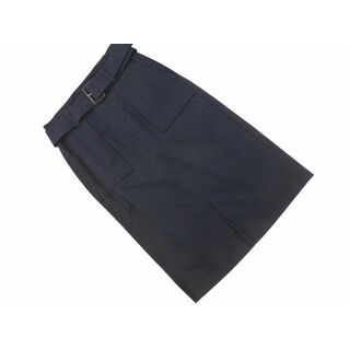 ビッキー(VICKY)のVICKY ビッキー ベルト タイト スカート size0/紺  ■■ レディース(ロングスカート)