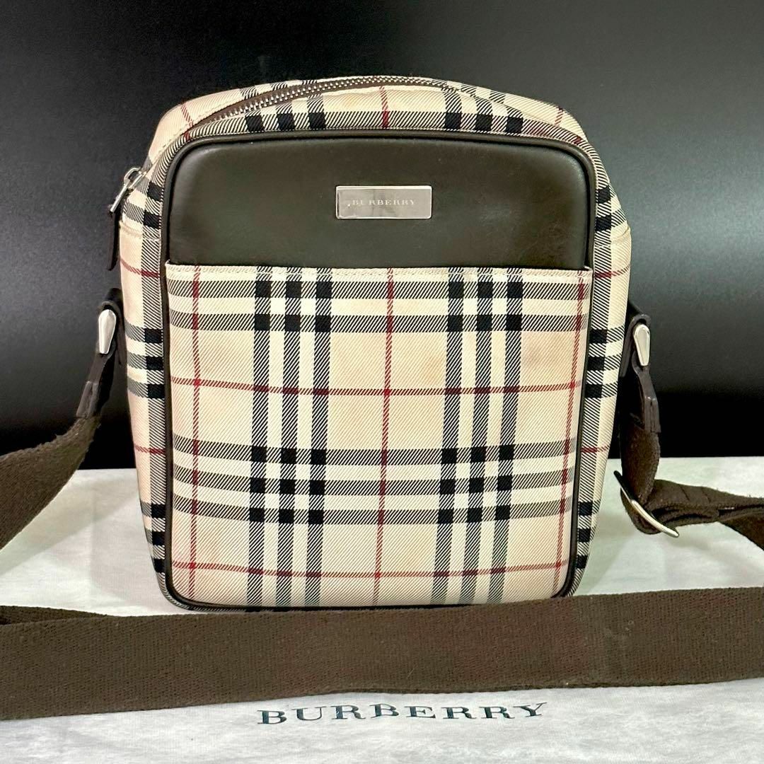 バーバリー Burberry ショルダーバッグ ノバチェック ベージュ ブラウン | フリマアプリ ラクマ