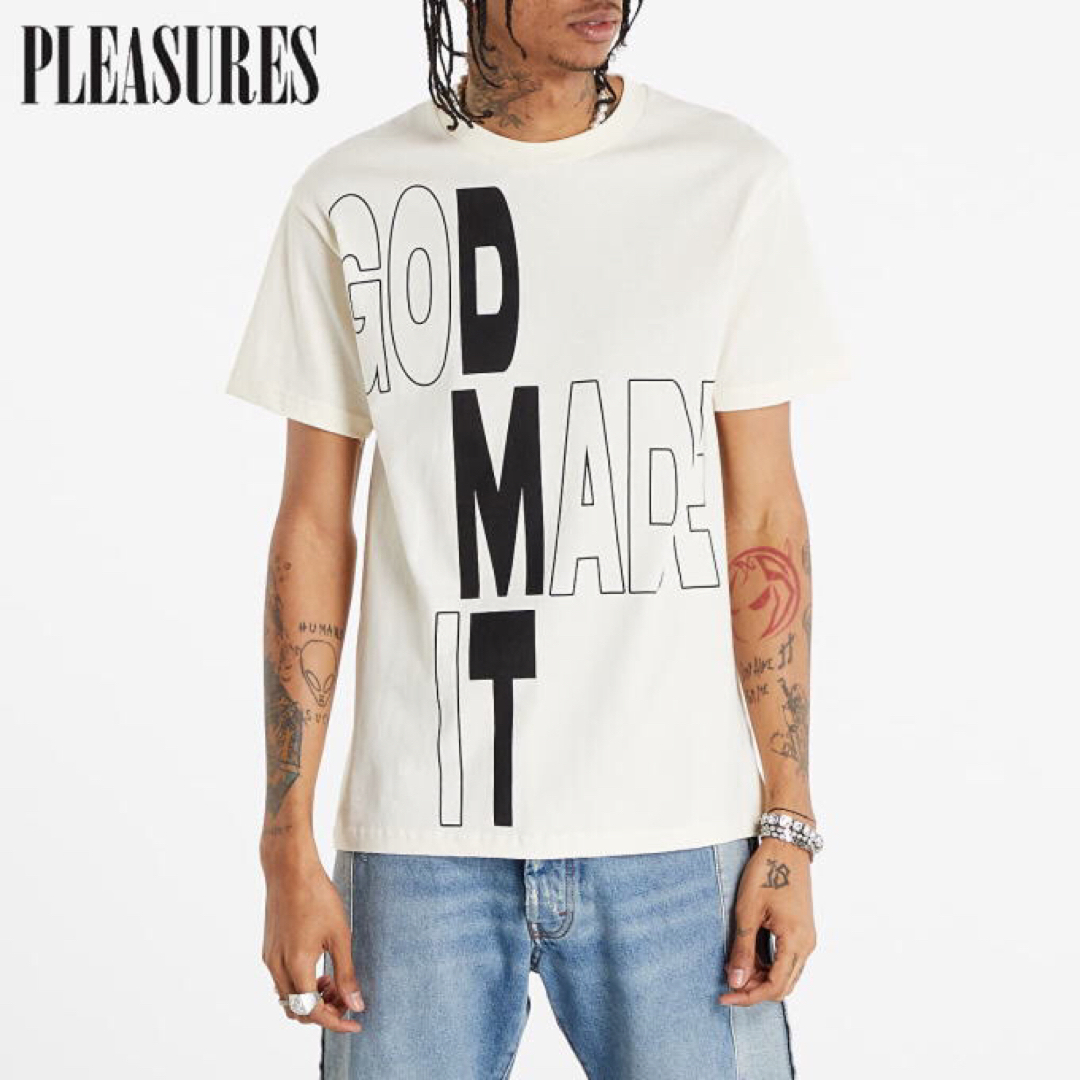 PLEASURES(プレジャー)のSALE 新品 ＸＬ プレジャーズ PLEASURES GOD MADE IT メンズのトップス(Tシャツ/カットソー(半袖/袖なし))の商品写真