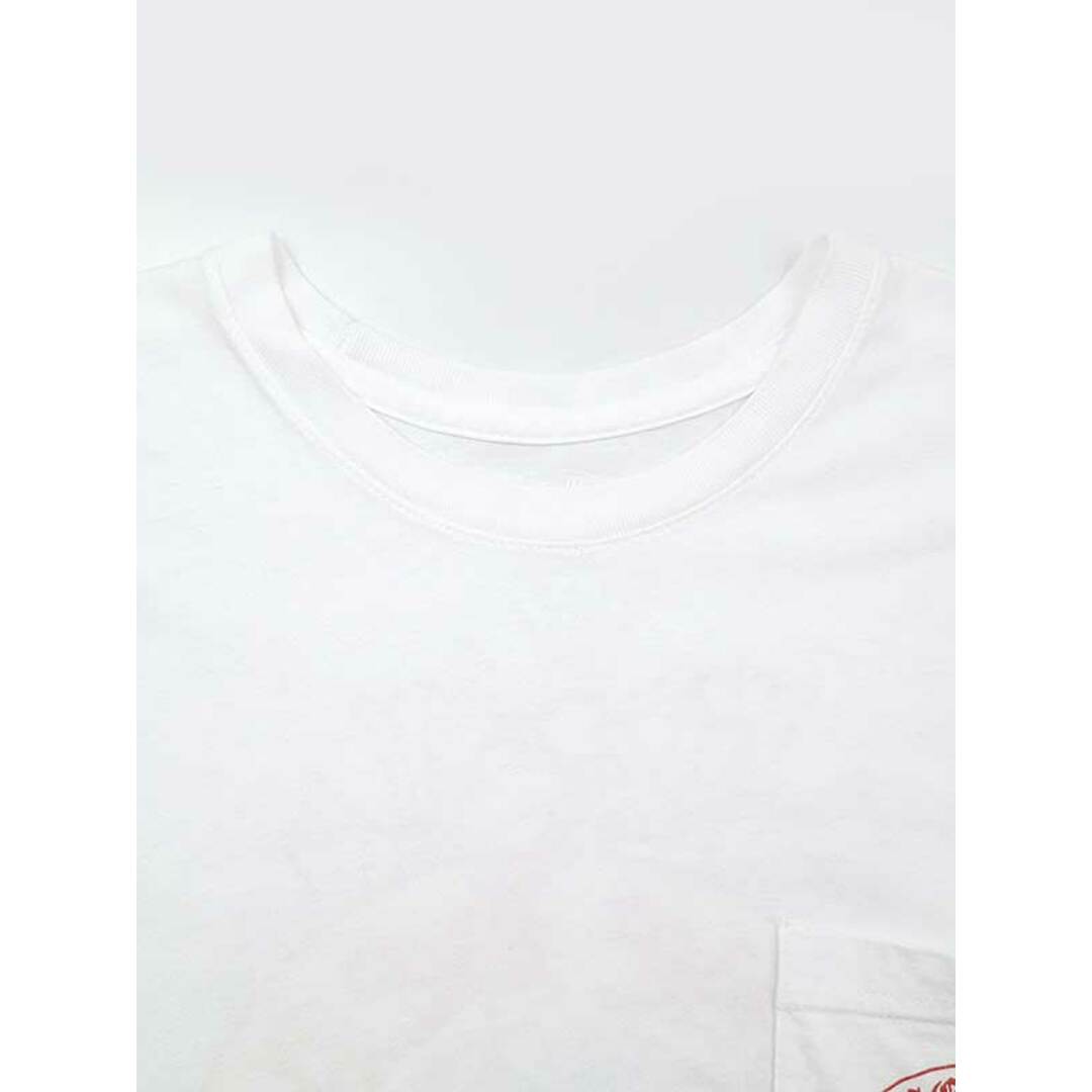 CHROME HEARTS クロムハーツ ホースシュープリントポケットTシャツ ホワイト×レッド S 3